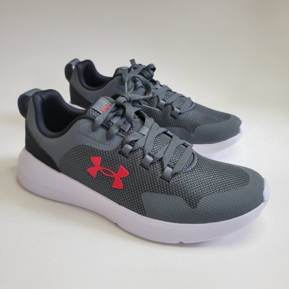 Under Armour Gray Essential Sports Style Shoe with Red Logo Men\'s Sizes main image 8